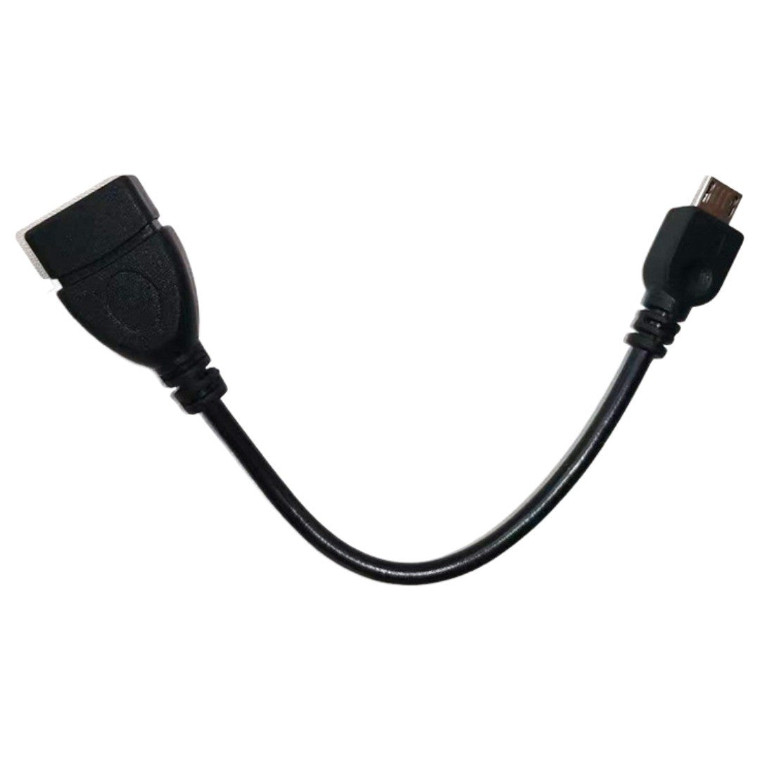MicroUSBホストケーブル OTGケーブル 変換アダプタ 15cm データ転送 充電ケーブル USB 2.0 メス Micro USB オス スマホ タブレット 周辺機器 接続 テレビ カメラ