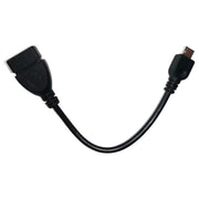 MicroUSBホストケーブル OTGケーブル 変換アダプタ 15cm データ転送 充電ケーブル USB 2.0 メス Micro USB オス スマホ タブレット 周辺機器 接続 テレビ カメラ