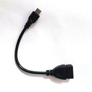 MicroUSBホストケーブル OTGケーブル 変換アダプタ 15cm データ転送 充電ケーブル USB 2.0 メス Micro USB オス スマホ タブレット 周辺機器 接続 テレビ カメラ