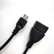 MicroUSBホストケーブル OTGケーブル 変換アダプタ 15cm データ転送 充電ケーブル USB 2.0 メス Micro USB オス スマホ タブレット 周辺機器 接続 テレビ カメラ