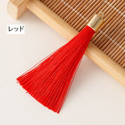 タッセル フリンジ 房飾り ふさ飾り カン付き ハンドメイド 手作り アクセサリーパーツ 手芸 材料 DIY 装飾 クラフト カラバリ豊富 アクセサリー製作 おしゃれ かわいい 部品