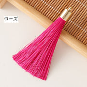 タッセル フリンジ 房飾り ふさ飾り カン付き ハンドメイド 手作り アクセサリーパーツ 手芸 材料 DIY 装飾 クラフト カラバリ豊富 アクセサリー製作 おしゃれ かわいい 部品