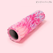 ヨガポール ヨガローラー ストレッチローラー ヨガグッズ ストレッチグッズ トレーニンググッズ 45cm 凸凹デザイン ウェーブ 波紋 波型 エクササイズ 無地 迷彩 グレー ピンク ホワイト ブルー シンプル カジュアル 可愛い キュート