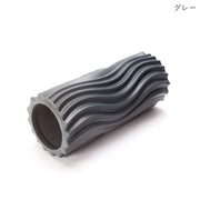 ヨガポール ヨガローラー ストレッチローラー ヨガグッズ ストレッチグッズ トレーニンググッズ 33cm 凸凹デザイン ウェーブ 波紋 波型 エクササイズ 無地 迷彩 グレー ピンク ホワイト ブルー シンプル カジュアル 可愛い キュート