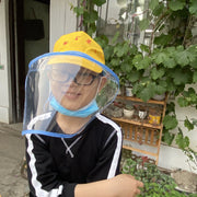 フェイスシールド 帽子取り付け フェイスカバー フェイスガード 子ども用 大人用 飛沫対策 透明 クリア 折り畳み サイズ調節可 ソフト 持ち歩き コンパクト 外出 シンプル ベビー キッズ 衛生日用品