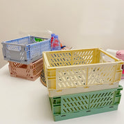 収納ボックス 収納ケース 折りたたみ コンテナボックス プラスチック 折りコン オリコン 折り畳み パントリー収納 ストック収納 整理ボックス おもちゃ 雑貨 おしゃれ かわいい 保存食 食材 ガーデン用品 持ち運び コンパクト収納 インテリア収納