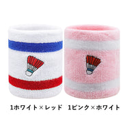 リストバンド 単品 片手分 男女兼用 メンズ レディース 汗止め 手首 スポーツ用品 バドミントン アウトドア ジョギング かわいい
