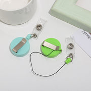 リールキーホルダー クリップ式 伸縮 吊り下げ 名札 IDカード 伸びる カラバリ豊富 シンプル かわいい キュート レディース メンズ 女性 男性 男女兼用 通勤 オフィス 会社