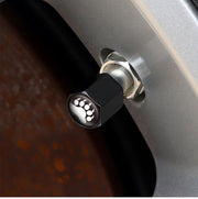 エアーバルブキャップ エアバルブキャップ 4個セット カー用品 車用品 車 自動車 カー タイヤ バイク 自転車 パーツ キャップ アニマル 肉球 可愛い ユニーク ブラック シルバーカラー レッド 黒
