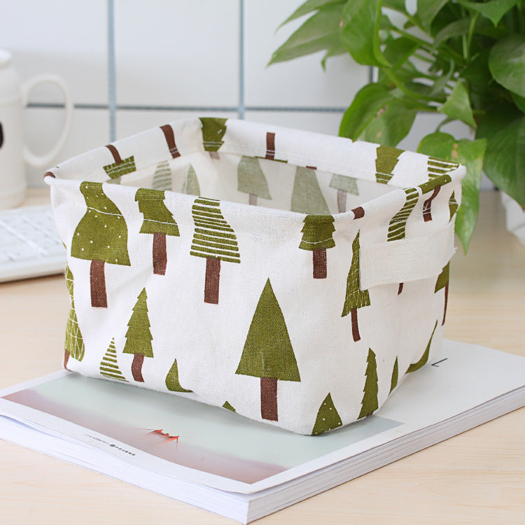 収納バスケット 布製カゴ 収納ボックス 小物入れ 20×14cm 持ち手つき 商品画像5