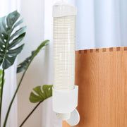カップディスペンサー 紙コップホルダー カップスタンド カップホルダー 紙コップ 紙カップ 収納 壁面取り付け 使い捨て 口径7.5cm以下適用 みずのみき ホワイト 業務用 オフィス 壁掛