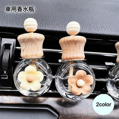 車用香水瓶 芳香剤ボトル カー用品 カーアクセサリー ボトル 花 商品画像