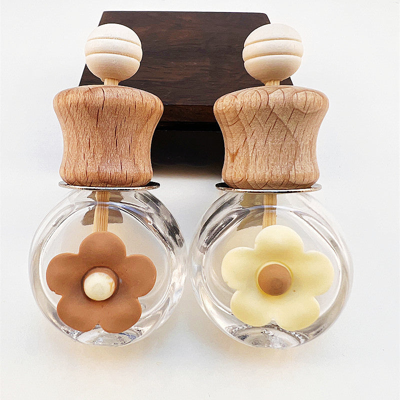 車用香水瓶 芳香剤ボトル カー用品 カーアクセサリー ボトル 花 商品画像2