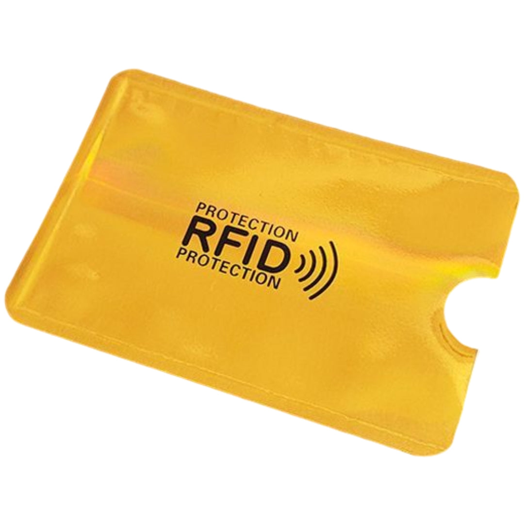 スキミング防止 カードケース RFID磁気防止 スリーブ 磁気データ カード情報保護 オーロラゴールド バリエーション画像