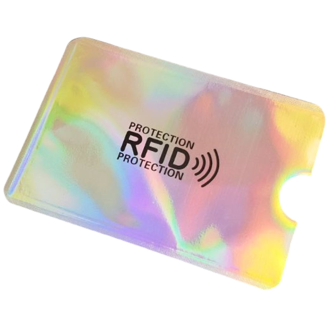 スキミング防止 カードケース RFID磁気防止 スリーブ 磁気データ カード情報保護 オーロラシルバー バリエーション画像