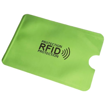 スキミング防止 カードケース RFID磁気防止 スリーブ 磁気データ カード情報保護 グリーン バリエーション画像