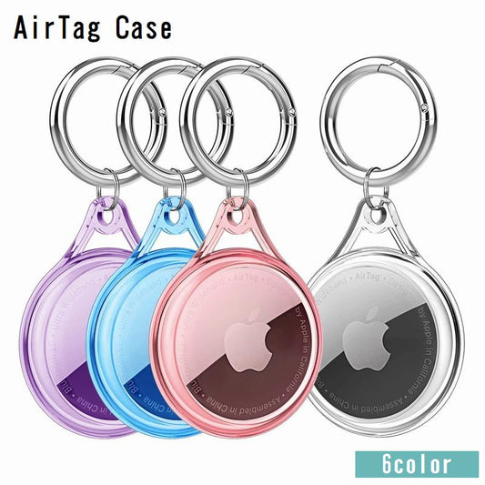 AirTag用ケース エアタグ用ケース キーリング付き キーホルダー付き 透明 クリア 商品画像