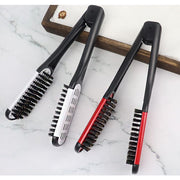 ツインヘアブラシ ヘアーブラシ レディース メンズ はさむ ストレート ボリュームダウン ヘアブロー 髪ブラシ 挟む ヘアスタイリング まっすぐ伸ばす 便利 おしゃれ 女性 男性 男女兼用 ヘアケア用品 レッド ホワイト ブルー プレゼント ギフト