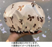 シャワーキャップ ヘアキャップ 浴用帽子 レディース バス用品 2層防水 軽量 ロングヘア 保湿 美髪 入浴 洗顔 お風呂 温泉