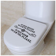 便座シール 便器ステッカー トイレ用 便器の蓋 英字ロゴ 黒 シンプル ウォールステッカー ウォールシール 壁シール 壁紙シール 壁面装飾 壁装飾 室内装飾 インテリア DIY ルームデコレーション 可愛い おしゃれ