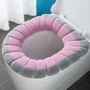 便座カバー トイレカバー O型 ストラップ付き ループ付き 柔らかい ふわふわ 暖かい あったか 水洗い 洗える 丸洗い 取付簡単 伸縮 節電 エコ 防寒