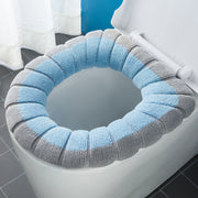 便座カバー トイレカバー O型 ストラップ付き ループ付き 柔らかい ふわふわ 暖かい あったか 水洗い 洗える 丸洗い 取付簡単 伸縮 節電 エコ 防寒