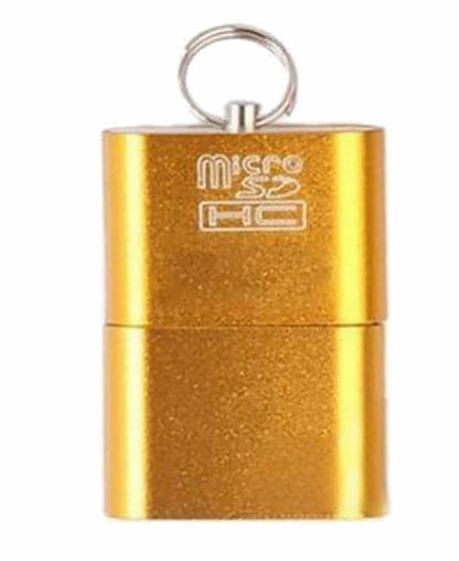 外付けカードリーダー ミニ高速USB 2.0カードリーダー デスクトップ ラップトップ ノートブック ゴールド バリエーション画像