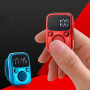 デジタルカウンター 数取り器 指用 リング型 計数機 測定器 カウント 時計 USB充電式 数量カウント 交通量調査 編み物 編み目 リチウム ミニ 小型