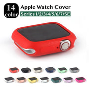 アップルウォッチカバー Apple Watch  保護 傷防止 汚れ防止 簡単装着 カラバリ豊富 38mm 41mm 42mm 40mm 44mm 45mm  シリーズ 1 2 3 4 5 6 7世代 SE アップル シンプル かわいい おしゃれ スマートウォッチアクセサリー 白 黒 赤 紫 クリア 緑 ピンク グレー