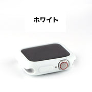 アップルウォッチカバー Apple Watch  保護 傷防止 汚れ防止 簡単装着 カラバリ豊富 38mm 41mm 42mm 40mm 44mm 45mm  シリーズ 1 2 3 4 5 6 7世代 SE アップル シンプル かわいい おしゃれ スマートウォッチアクセサリー 白 黒 赤 紫 クリア 緑 ピンク グレー