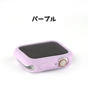アップルウォッチカバー Apple Watch  保護 傷防止 汚れ防止 簡単装着 カラバリ豊富 38mm 41mm 42mm 40mm 44mm 45mm  シリーズ 1 2 3 4 5 6 7世代 SE アップル シンプル かわいい おしゃれ スマートウォッチアクセサリー 白 黒 赤 紫 クリア 緑 ピンク グレー