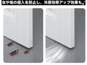 ドア隙間ガード 隙間テープ すきま風 防止 冷暖房効率アップ 防音 防虫 防塵 密閉性 気密性 開閉音対策 指挟み防止 簡単取付 水洗い可能