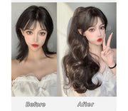 ポイントウィッグ ヘアウィッグ 部分ウィッグ つけ毛 レディース 女性 ポニーテール クリップ式 挟むだけ ロングヘア パーマ 巻き髪 カール ウェーブ イメチェン ゆるふわ 可愛い おしゃれ コスプレ