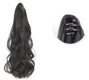 ポイントウィッグ ヘアウィッグ 部分ウィッグ つけ毛 レディース 女性 ポニーテール クリップ式 挟むだけ ロングヘア パーマ 巻き髪 カール ウェーブ イメチェン ゆるふわ 可愛い おしゃれ コスプレ