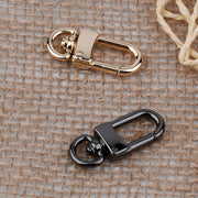 ナスカン 金属製 パーツ 金具 回転 手芸用品 手作り ハンドメイド バッグ ポシェット カバン 鞄 ストラップ アクセサリー ゴールドカラー シルバーカラー ブラック 黒 ガンメタ