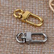 ナスカン 金属製 パーツ 金具 回転 手芸用品 手作り ハンドメイド バッグ ポシェット カバン 鞄 ストラップ アクセサリー ゴールドカラー シルバーカラー ブラック 黒 ガンメタ