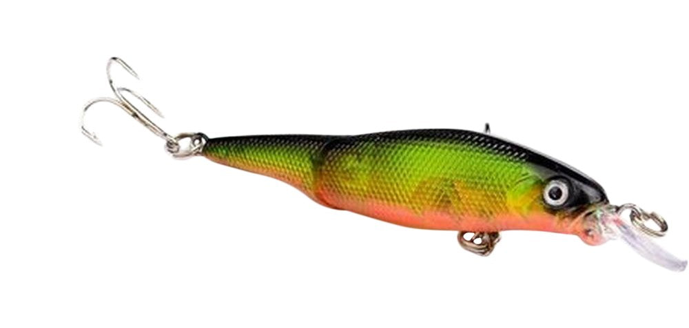 ハードルアー ミノープラグ ジョイントミノー ハードベイト トリプルフック 疑似餌 釣り餌 小魚デザイン 釣り用品 釣り具 フィッシング用品 海釣り バス釣り 船釣り 川釣り