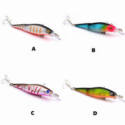 ハードルアー ミノープラグ ジョイントミノー ハードベイト トリプルフック 疑似餌 釣り餌 小魚デザイン 釣り用品 釣り具 フィッシング用品 海釣り バス釣り 船釣り 川釣り