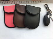 キーケース スマートキー収納 RFID スキミング防止 男女兼用 メンズ レディース 鍵入れ カード収納 無地 レザー調 通勤 通学 おしゃれ シンプル 女性用 男性用 ユニセックス ギフト プレゼント 贈り物 ピンク 黒 ブラウン