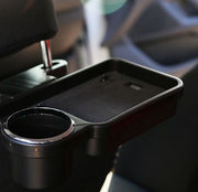 ドリンクホルダー 車用 後部座席 トレイ 車用 カーアクセサリー カー用品 テーブル カップトレイホルダー 便利グッズ 車載テーブル