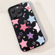 スマホケース スマホカバー iPhoneケース iPhoneカバー キズ防止 汚れ防止 背面保護 スマートフォンケース 星 スター カラフル かわいい