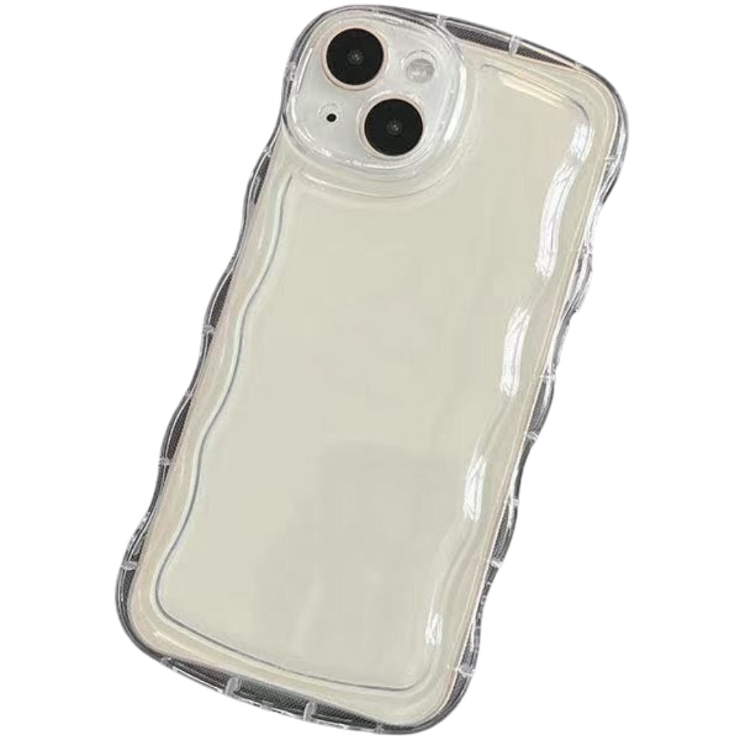iphone用ケース アクスタ 収納 スマホケース ウェーブ うねうね iPhone15用 Plus pro max iPhone14用 iPhone13用 iPhone12用 11用 アクスタ収納ケース 韓国 クリア 可愛い アクキー 波型 透明 推し活 おしゃれ