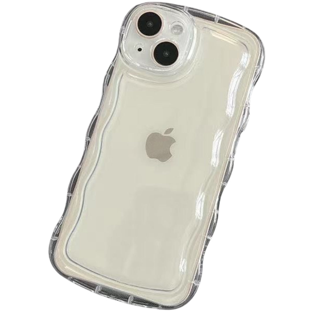 iphone用ケース アクスタ 収納 スマホケース ウェーブ うねうね iPhone15用 Plus pro max iPhone14用 iPhone13用 iPhone12用 11用 アクスタ収納ケース 韓国 クリア 可愛い アクキー 波型 透明 推し活 おしゃれ