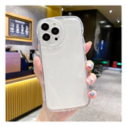 iphone用ケース アクスタ 収納 スマホケース ウェーブ うねうね iPhone15用 Plus pro max iPhone14用 iPhone13用 iPhone12用 11用 アクスタ収納ケース 韓国 クリア 可愛い アクキー 波型 透明 推し活 おしゃれ