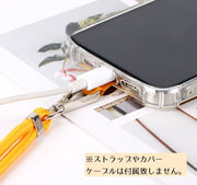 ショルダーストラップホルダー スマホショルダー 挟むだけ Dカン付き 単品 落下防止 男女兼用 ハンズフリー 紛失防止 ワンタッチ取り付け 簡単 iPhone android シンプル ユニセックス