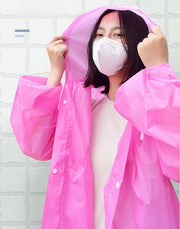レインコート カッパ かっぱ 雨合羽 大人用 レディース 女性 メンズ 男性 男女兼用 フード付き レインウェア 雨具 カラバリ豊富