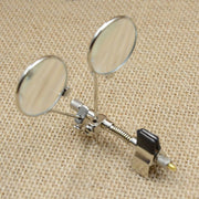 デュアルルーペ 拡大鏡 ルーペ 虫眼鏡 ダブルレンズ クリップ付き 最大10倍 軽量 便利 読書 手作業 鑑定 配線 プラモデル作り 携帯 ポータブル 眼鏡併用