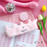 ヘアバンド タオル レディース バス用品 ヘッドバンド カチューム ゴム 王冠 クラウン かわいい