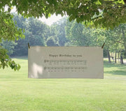 タペストリー 誕生日タペストリー バースデーフォト 壁掛け 楽譜 音符 装飾 お誕生日 お祝い パーティー インテリア イベント おしゃれ 子供部屋