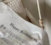 タペストリー 誕生日タペストリー バースデーフォト 壁掛け 楽譜 音符 装飾 お誕生日 お祝い パーティー インテリア イベント おしゃれ 子供部屋